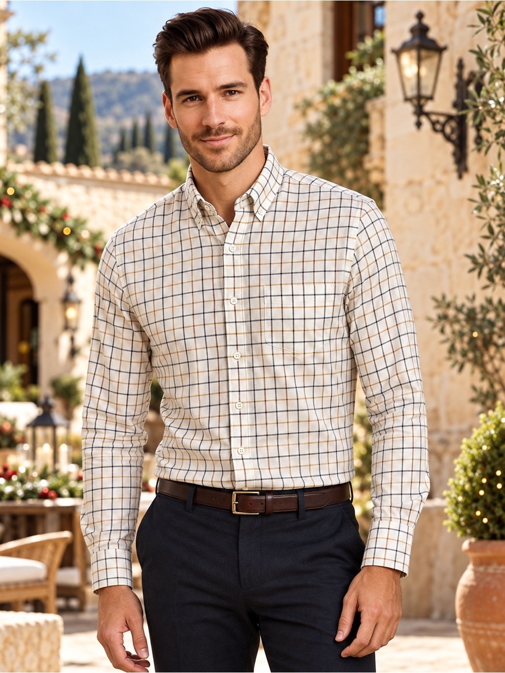 👔 Croft & Barrow Men’s White Button-Up Shirt 👔